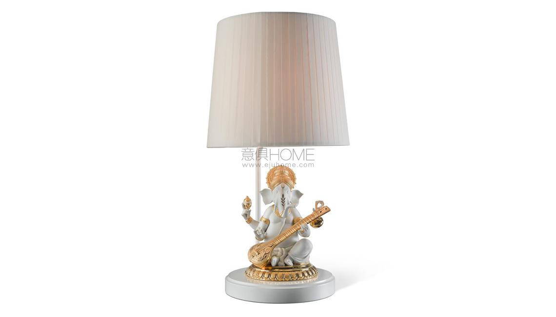 Veena Ganesha Table Lamp. Golden Luster臺燈
