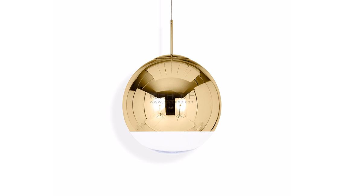 MIRROR BALL PENDANT GOLD 50CM吊燈