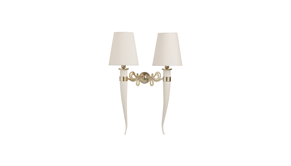 LEO APPLIQUE A 2 LUCI壁燈