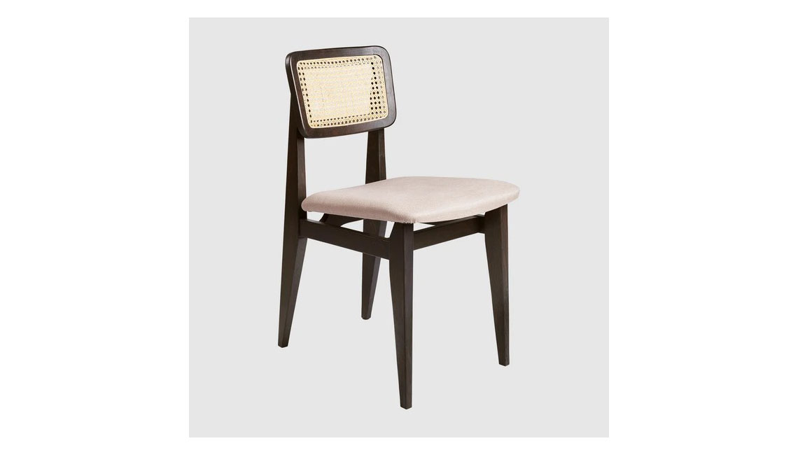 C-Chair Dining Chair - Seat Upholstered, French Cane back椅子