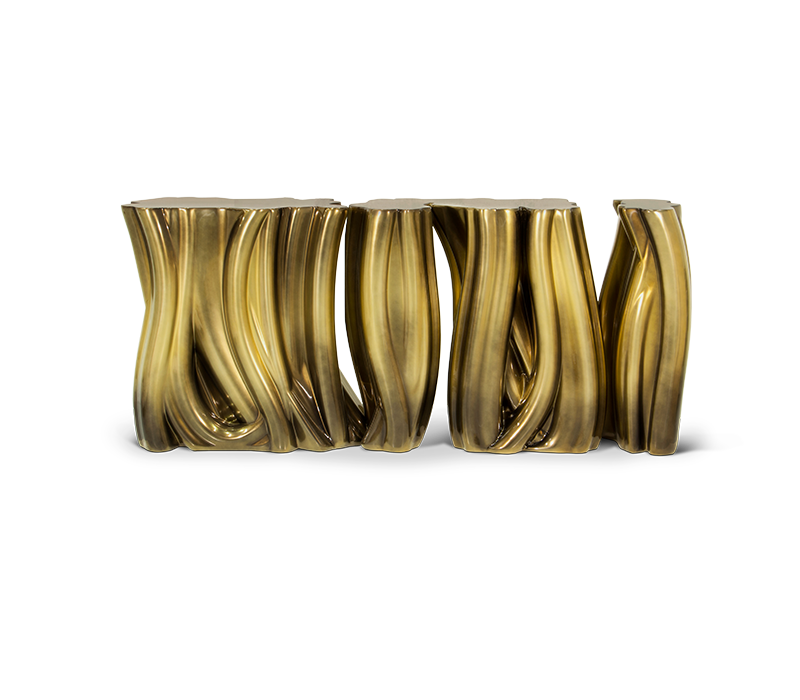 BocaDoLoboMONOCHROME GOLD 玄關桌