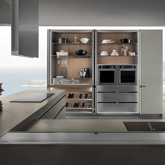 ernestomedaIcon帶伸縮門的室內櫥柜