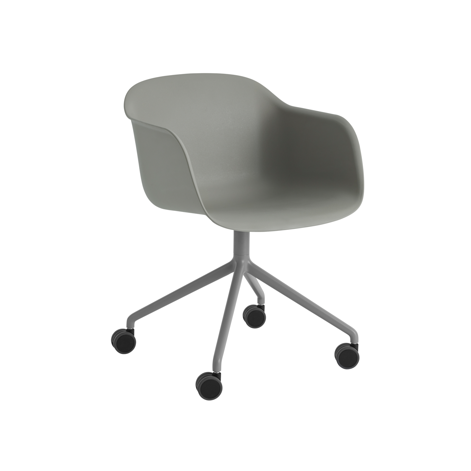 FIBER ARMCHAIR Swivel Base w. Castors辦公椅