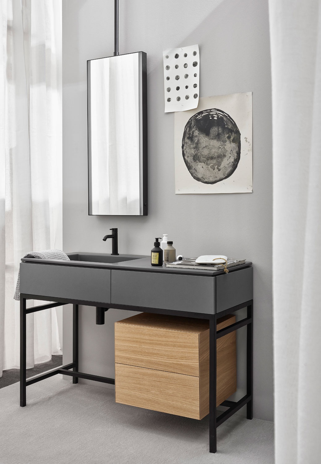 Milano帶柜子的洗臉盆