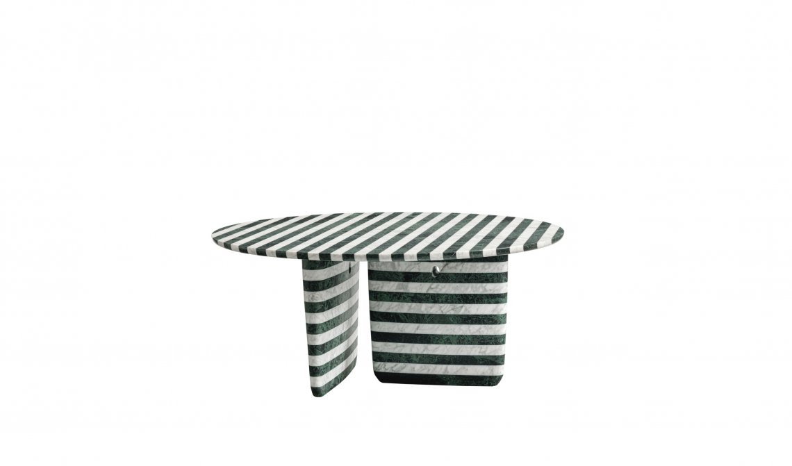 Tobi-Ishi striped marble  圓餐桌