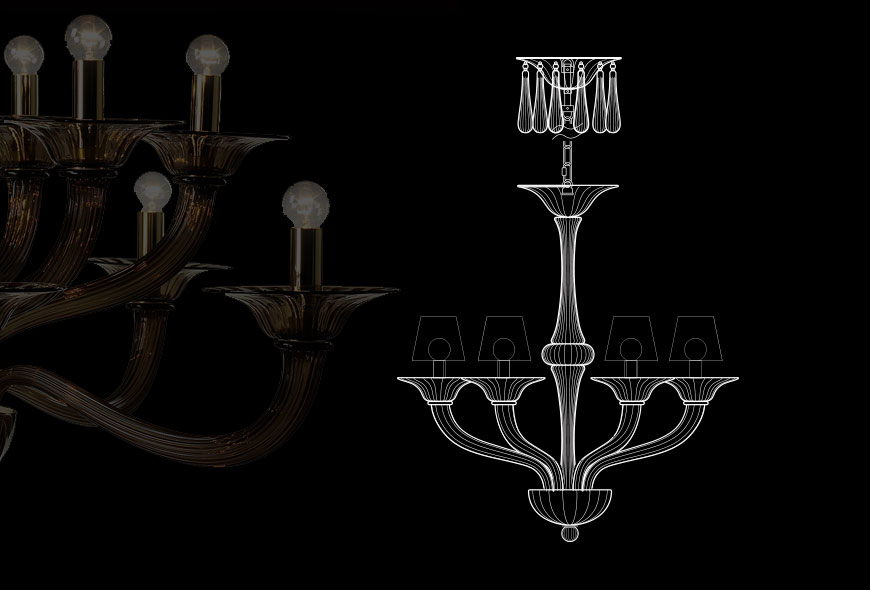 Archimede SegusoSPICA - 6 lights吊燈