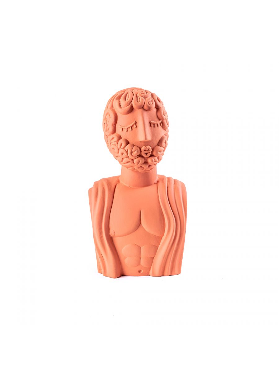SELETTIMagna Graecia Terracotta Bust Man飾品