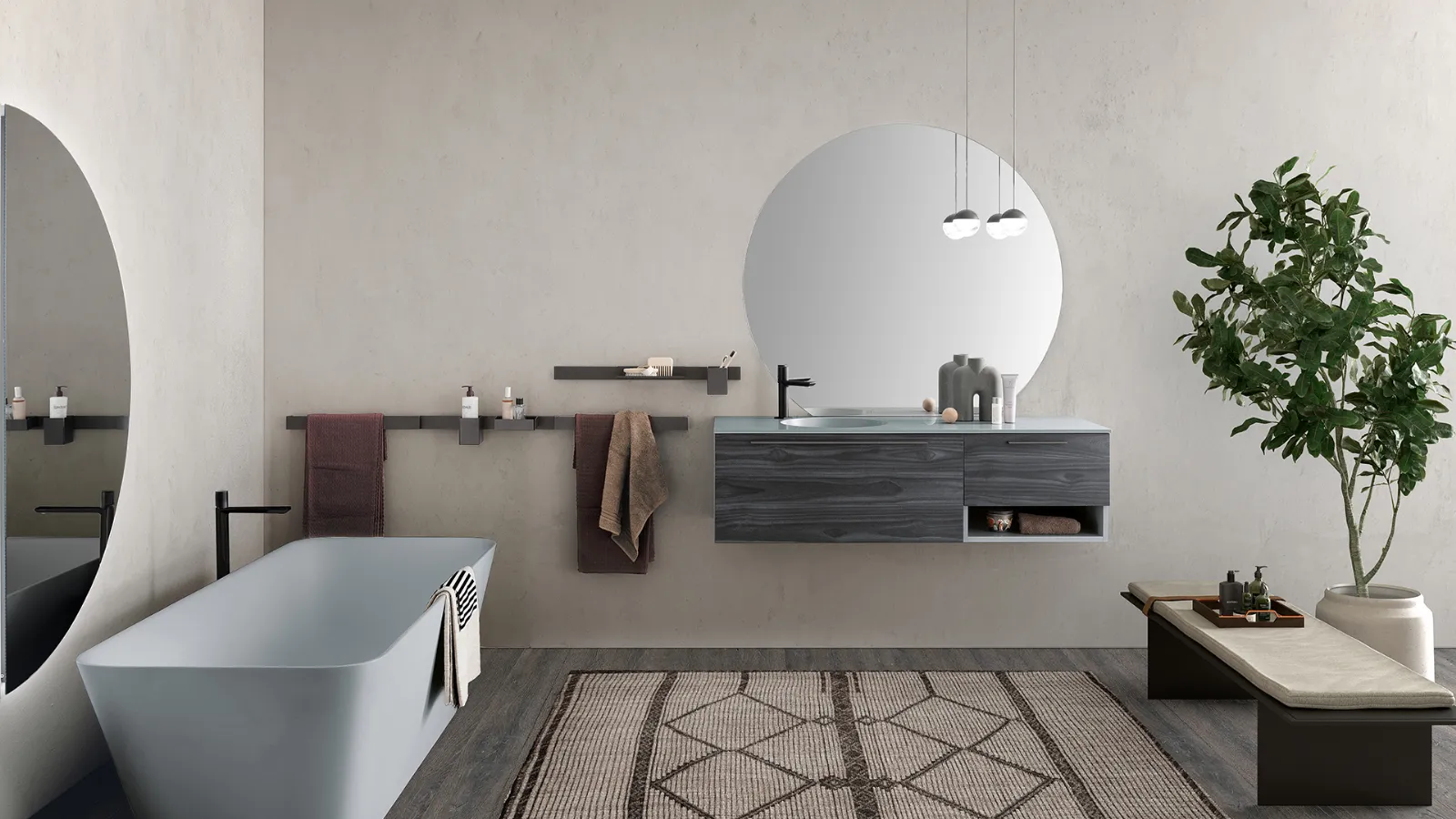 ARCHEDAESSENZE 03現代懸掛式浴室柜