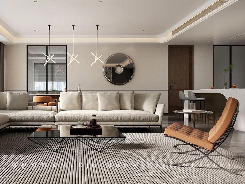 現(xiàn)代大平層的超大橫廳怎么裝點?一口氣給你三個選擇方案！